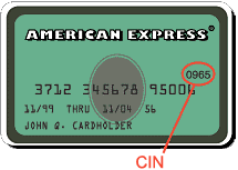American Express' CIN location