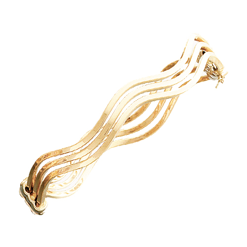 14K Triple Swirl Bangle