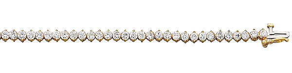 Round CZ Tennis Bracelet
