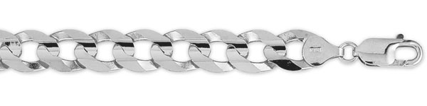 10mm Concave Curb Cuban Bracelet