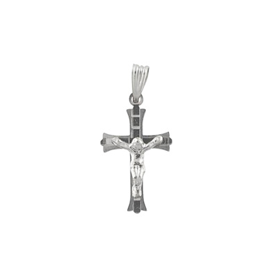 White Gold Crucifix