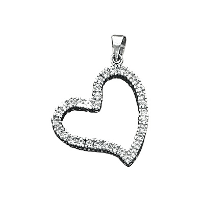 CZ Heart Charm