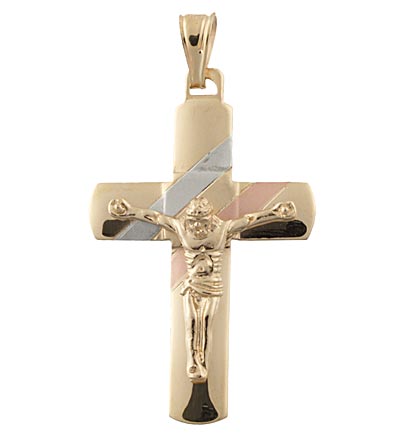 Tri Color Crucifix