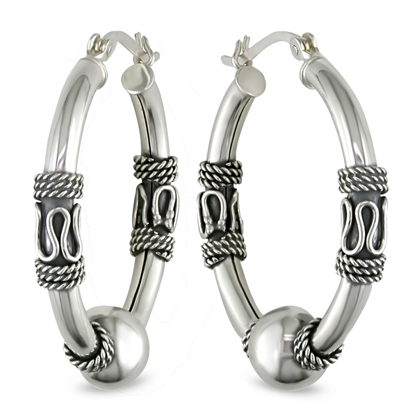 Silver Hoop Earrings