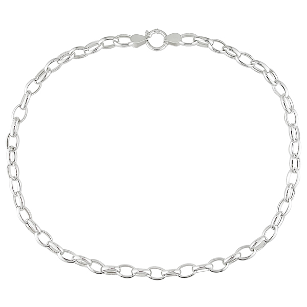 18 Sterling Silver Cable Link Necklace