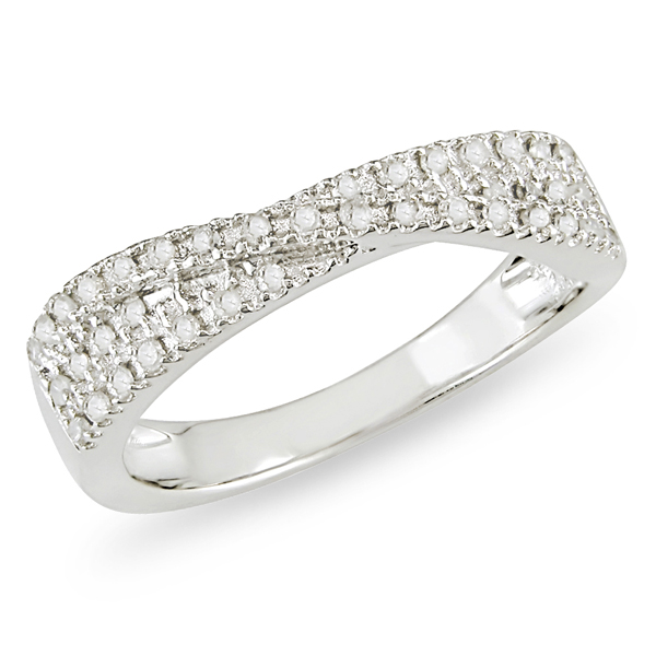 Sterling Silver 0.25 ctw Diamond Fashion Ring