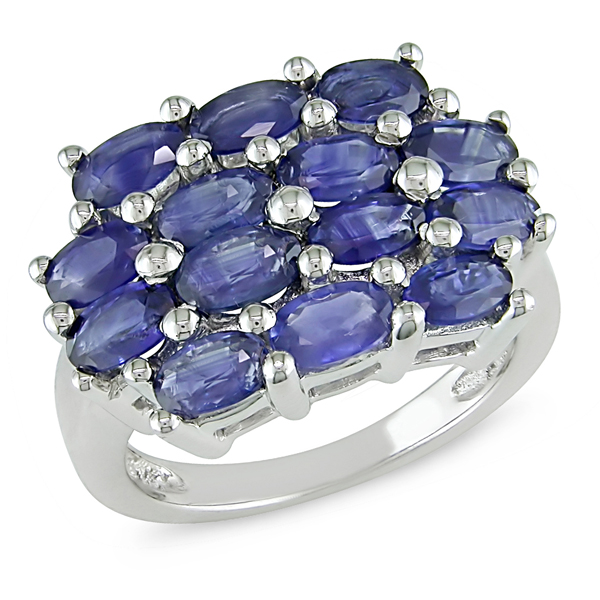 Sterling Silver 4.75 CT TGW Sapphire Fashion Ring