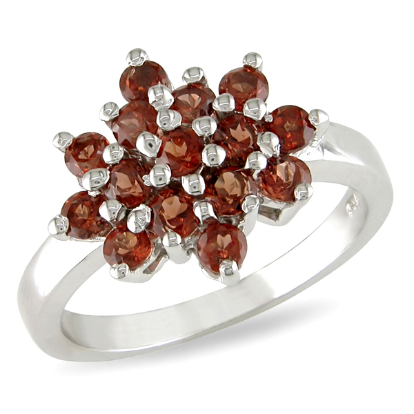 Sterling Silver 1 CT TGW Orange Sapphire Ring