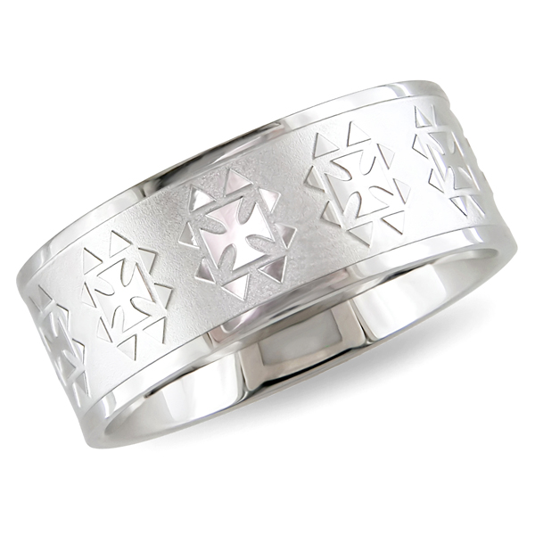 Engraved Stainless Steel Ring