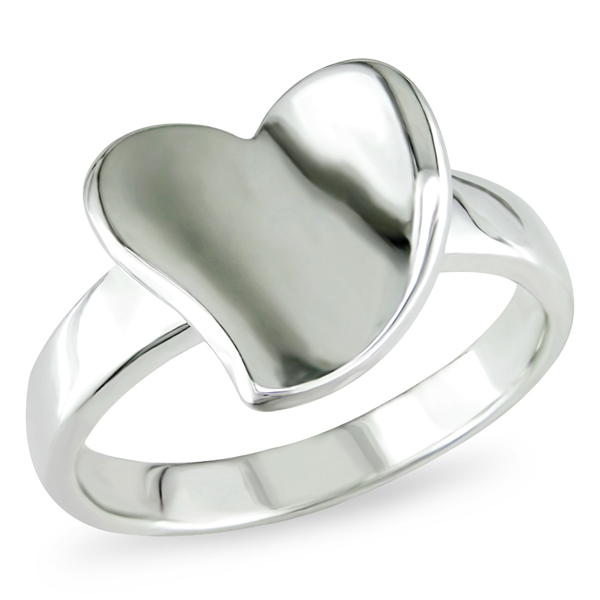 Silver Heart Shaped Ring
