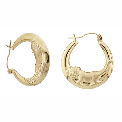 Panther Hollow Snap Bar Hoops