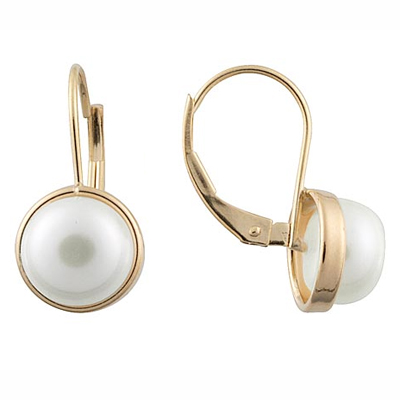 Pearl Huggy Earrings