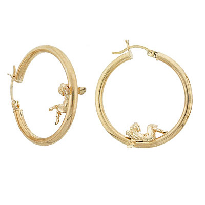 Angel Hoop Earrings