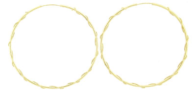 Swirl Wire Hoop Earrings