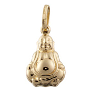14K Yellow Gold Mini Buddha Charm