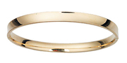 14K Classic Hollow Yellow Gold Bangle