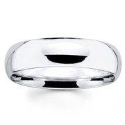 18k White Gold 6mm Wedding Ring