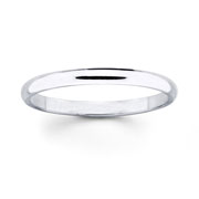 18K White Gold 2mm Wedding Ring