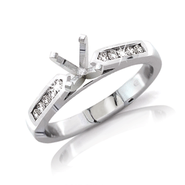 Diamond Semi Mount  Quality I Color J/K 0.13 tcw