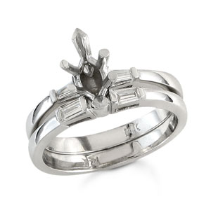 Diamond Semi Mount  Quality SI Color G/H. 0.20 tcw