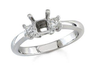 Diamond Semi Mount  Quality I Color J/K 0.19 tcw