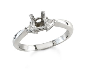 Diamond Semi Mount  Quality SI Color G/H 0.16 tcw