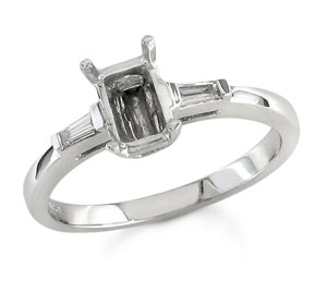 Diamond Semi Mount  Quality I Color J/K 0.11 tcw