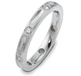 0.31 tcw 14K White Gold Round Diamond Eternity Dora Wedding Band