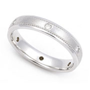 Pave set Diamond Semi Eternity Band (0.11 ct.)