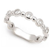 Bezel set Diamond Celebration Ring (0.29 ct.)