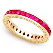Dikad Signature Edge Ruby Eternity Band (1.8 ct.)