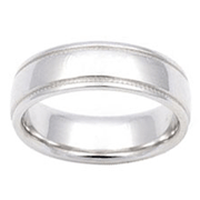 5.5mm Milgrain Wedding Band