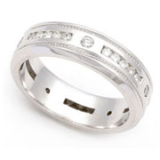 Bezel and Channel set Diamond Eternity Band (0.45 ct.)