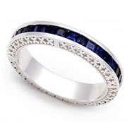 Signature Edge Blue Sapphire Eternity Band (1.5 ct.)