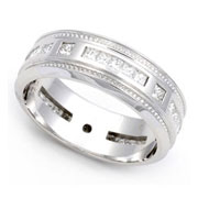 Princess cut Diamond Eternity Band (0.95 ct.)