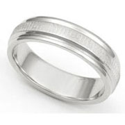 5mm Engine Turned Wedding Band