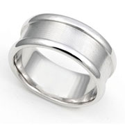 8mm Line Finish Wedding Band