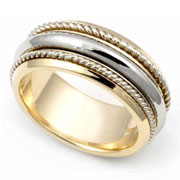 8mm Hand Braided Wedding Band