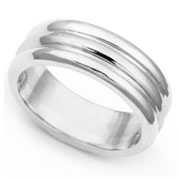 6.5mm White Gold Wedding Band