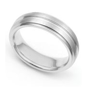 5.5mm Dual Satin Finish Wedding Band