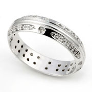 Pave set Diamond Eternity Band (0.39 ct.)