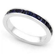 Channel set Blue Sapphire Eternity Band (1.65 ct.)