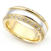 Two Tone Diamond Eternity Band (1.08 ct.)