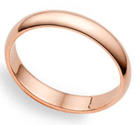 4mm Rose Gold Classic Wedding Band