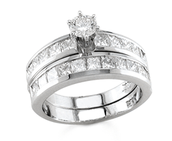 2.35 tcw Diamond Quality SI2 Color H/I Wedding Ring