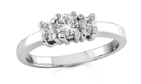 1.00 tcw Diamond Quality SI2 Color H/I wedding Ring
