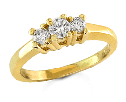0.40 tcw Diamond Quality SI2 Color H/I Fancy Engagement Ring