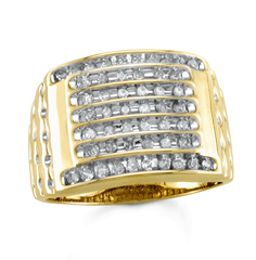 0.50 tcw Diamond Quality SI2 Color H/I Men's Band Ring