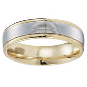 18K Gold and Platinum 6mm Designer Ring