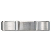 Satin Finish Designer Platinum Wedding Band